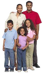 Parents and Three Kids